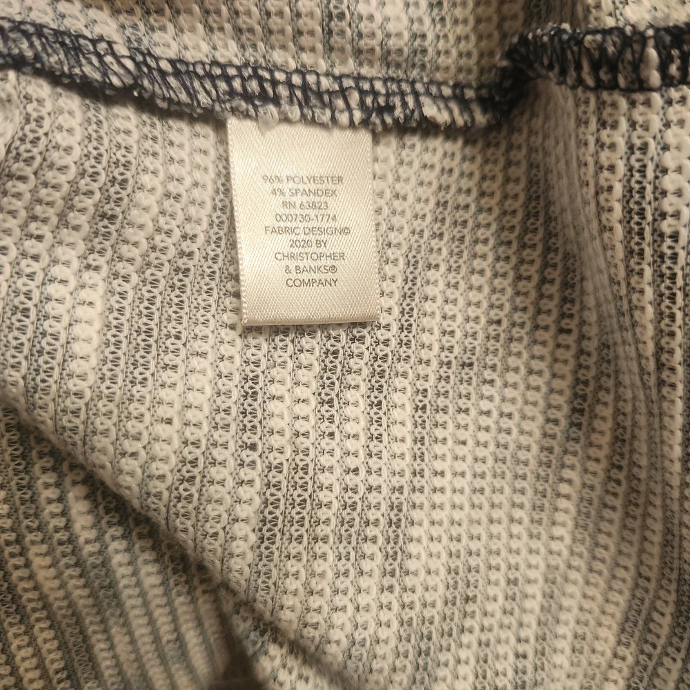 CJ Banks Blue and Gray Knit Long Sleeve Size 3X - Picture 5 of 5